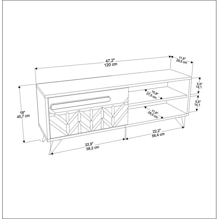 Norden Home Alaya TV Stand for TVs up to 55" Wayfair.co.uk